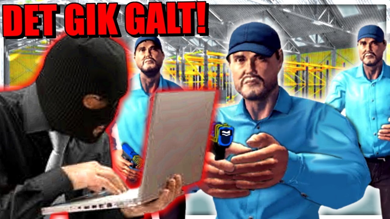JEG RØVER ET KÆMPE LAGER MED 3 VAGTER!! - Dansk Thief Simulator