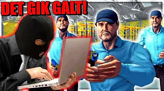JEG RØVER ET KÆMPE LAGER MED 3 VAGTER!! - Dansk Thief Simulator