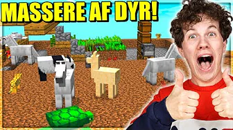 JEG FÅR SINDSSYGT MANGE KÆLEDYR!! - Dansk One Block #4