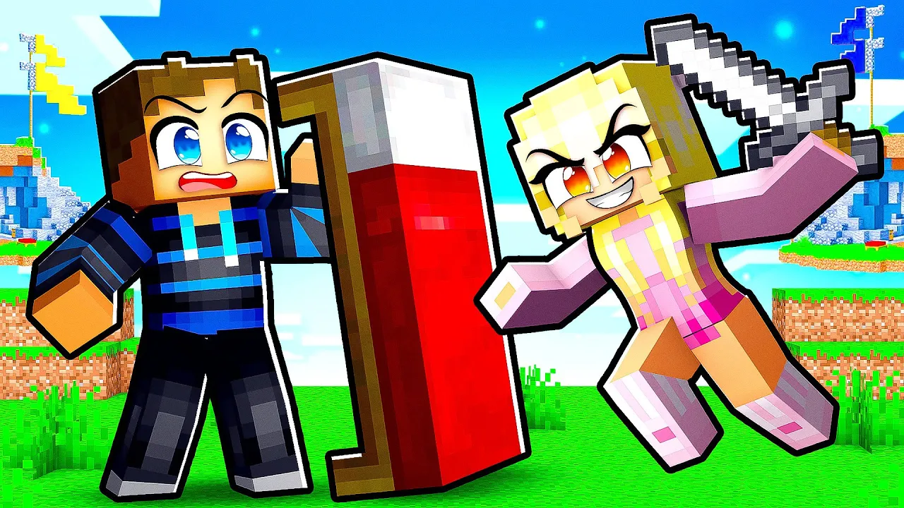 Det Gik Helt Galt i Bedwars med min Kæreste i Minecraft!