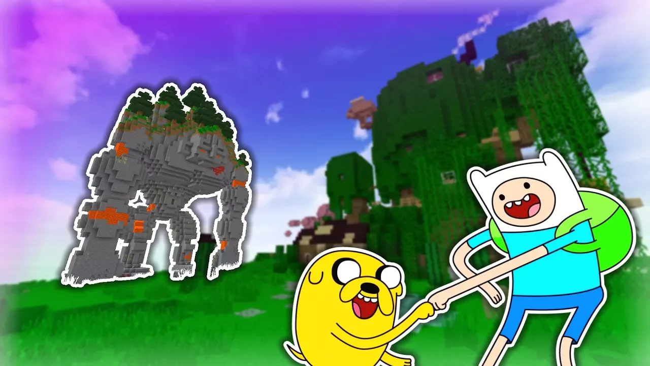ADVENTURE TIME REDSTONE HUS I MINECRAFT!!