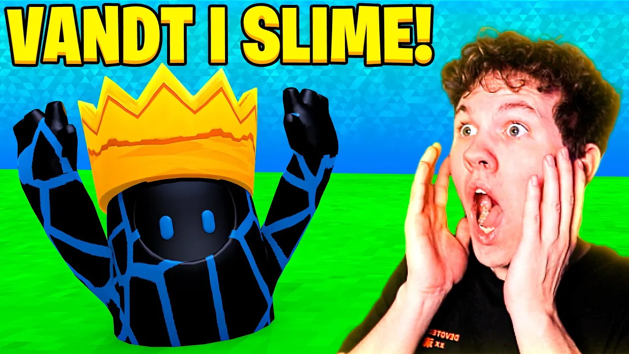 JEG FALDT I SLIME OG VANDT!! (EKSTREMT HELDIG!!) - Dansk Fall Guys