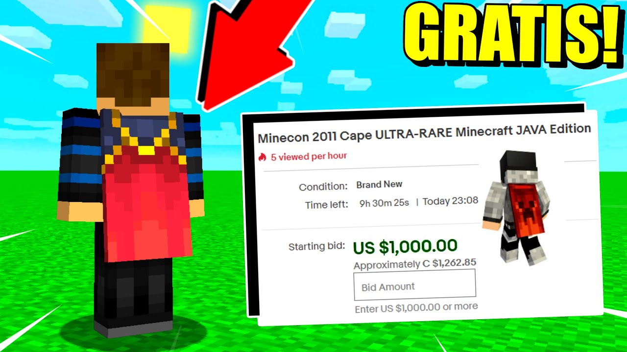 Sådan Får Du En *OFFICIEL* Minecraft Kappe GRATIS!!