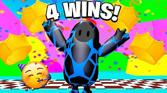 VI FÅR 4 WINS I 1 VIDEO!! - Dansk Fall Guys