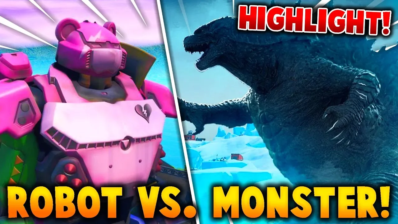 ROBOT VS. MONSTER!! (FORTNITE EVENT HIGHLIGHT!!) - Dansk Fortnite