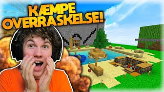 KÆMPE OVERRASKELSE FRA MIN Ø!!😱 - Skyblock #4