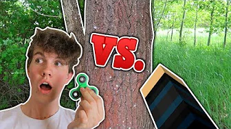 EN FIDGET SPINNER VS. MINECRAFT IN REAL LIFE!!