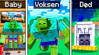 Vi Lever Et Helt Liv Som MUTANT ZOMBIE I Minecraft!