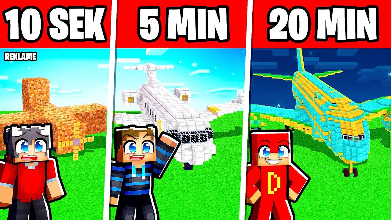 10 Sek VS 20 Min - Hvem Bygger en FLYVEMASKINE Bedst? (med Shadys & Doodie)