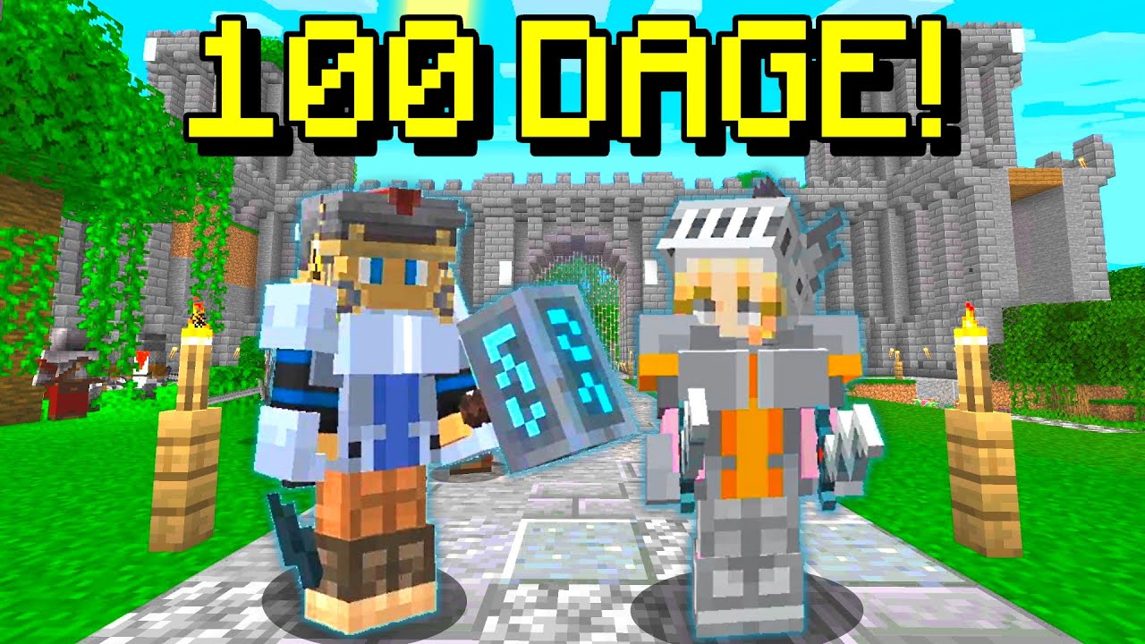 KAN VI OVERLEVE 100 DAGE I MIDDELALDER MINECRAFT!?