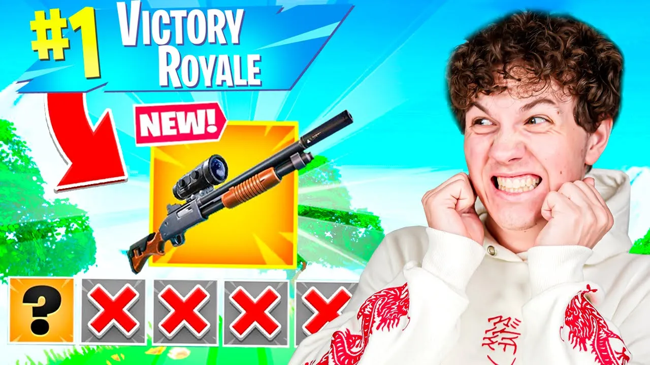 Fortnite Kun 1 VÅBEN Challenge!