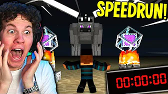 Jeg speedrunnede at jeg skulle klare HELE minecraft, og sådan gik det... - Minecraft Speedrun #2