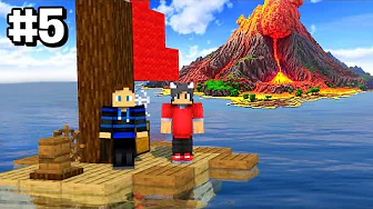 VI FLYGTER FRA ØEN! - Minecraft Vulkanen #5