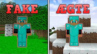 FAKE ARMOR CHALLENGE!! - Dansk Minecraft