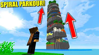 Kan vi nå til toppen af dette EKSTREME Spiral Parkour Map!?