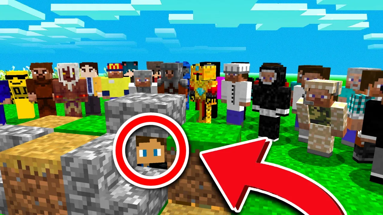 Gemmeleg Med 80 SPILLERE I Minecraft!