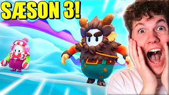 DEN HELT NYE SÆSON I FALL GUYS!! (SÆSON 3!!) - Dansk Fall Guys
