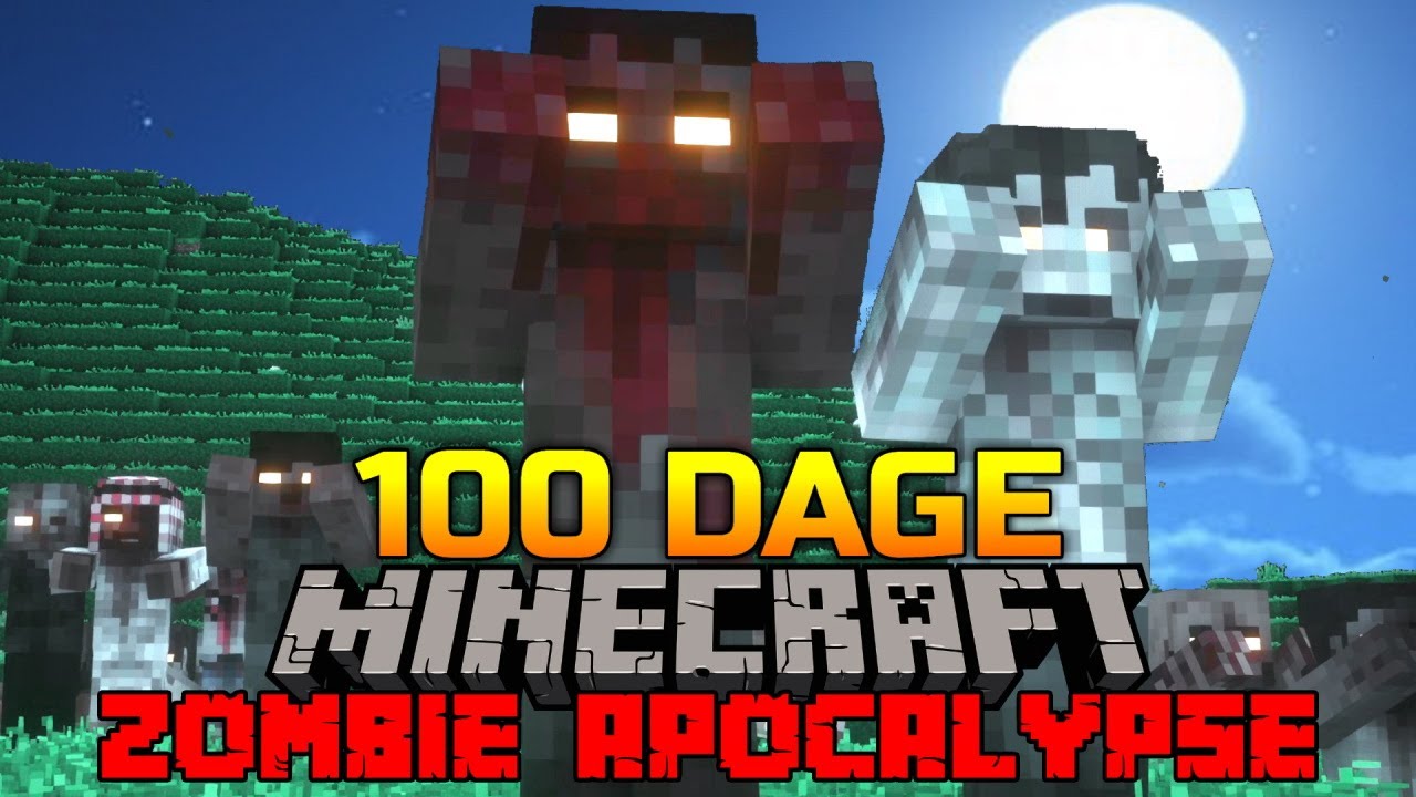 Kan Jeg overleve 100 Dage i en Hardcore Minecraft Zombie Apocalypse!? - Afsnit 1