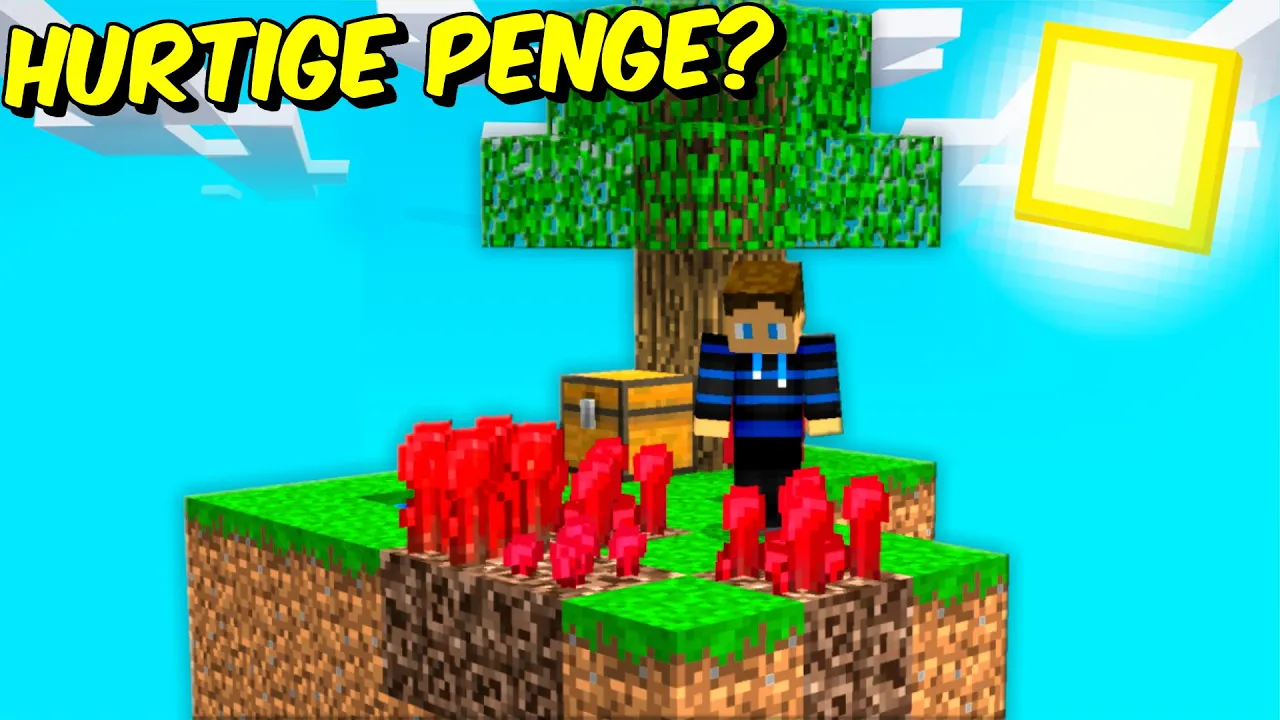 DEN HURTIGSTE MÅDE AT TJENE PENGE PÅ!! - Skyblock #1