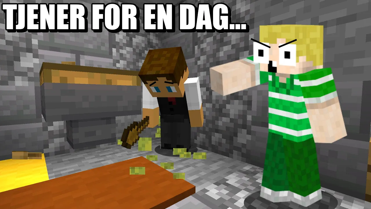 Jeg er TrierGamings Tjener For En Dag I Minecraft!