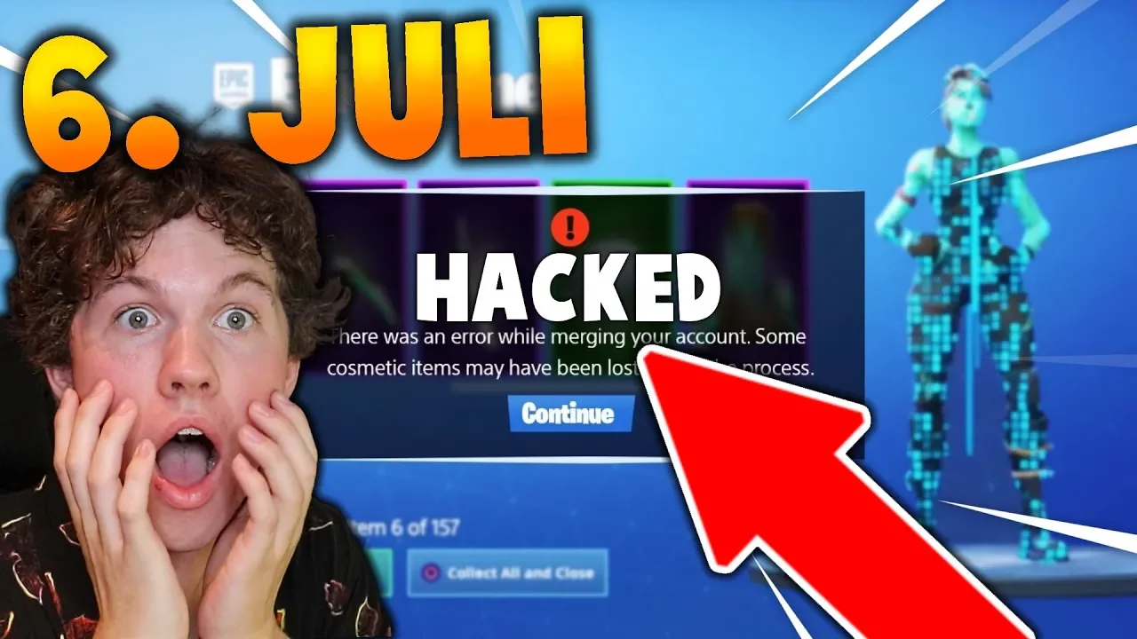 6. JULI!! (FÅR MAN HACKED SIN ACCOUNT!?) - Dansk Fortnite