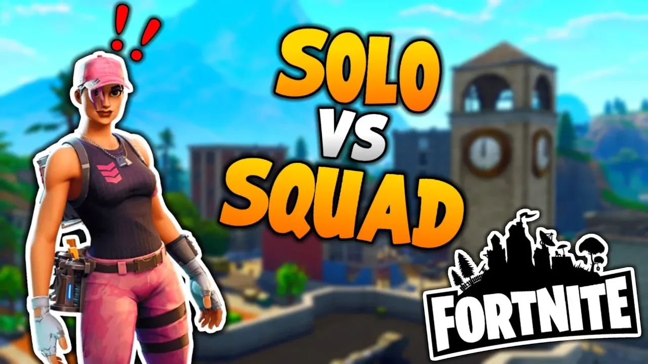 SPILLER SOLO VS SQUAD!! - Dansk Fortnite