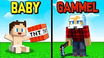 Minecraft, Men Jeg Går Fra BABY Til GAMMEL!