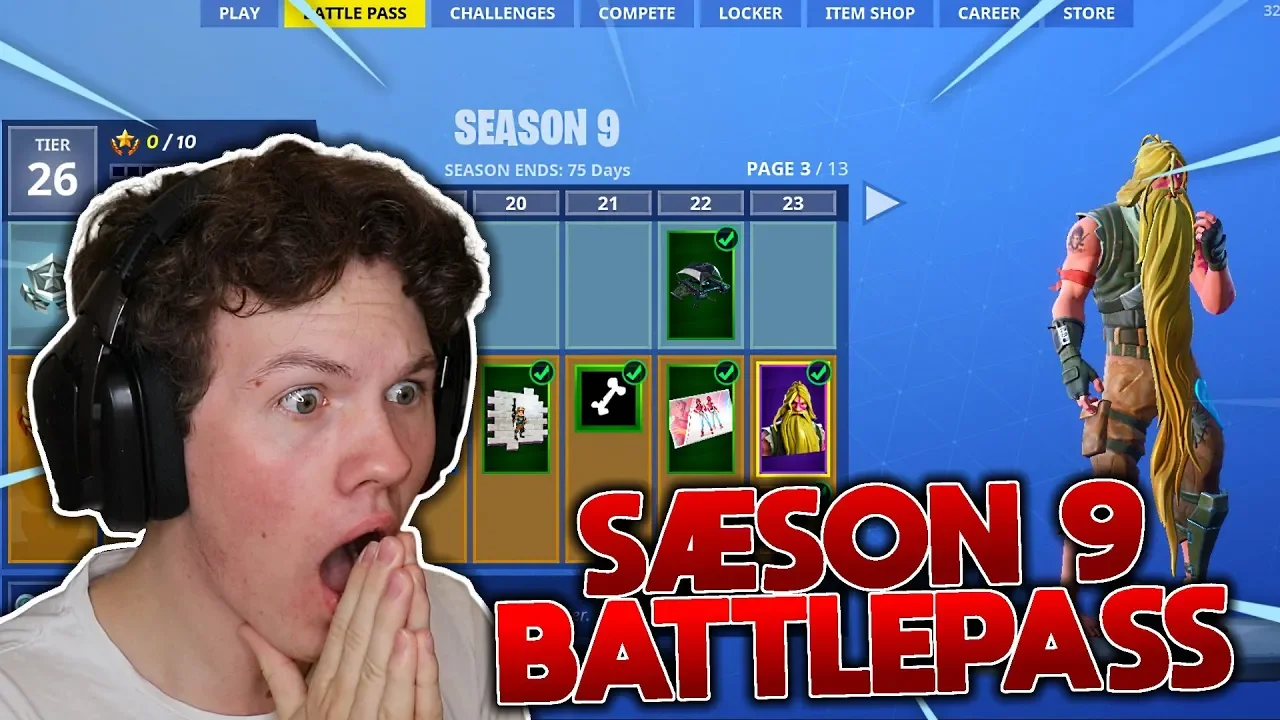 SÆSON 9 BATTLEPASS OG TRAILER!! - Dansk Fortnite