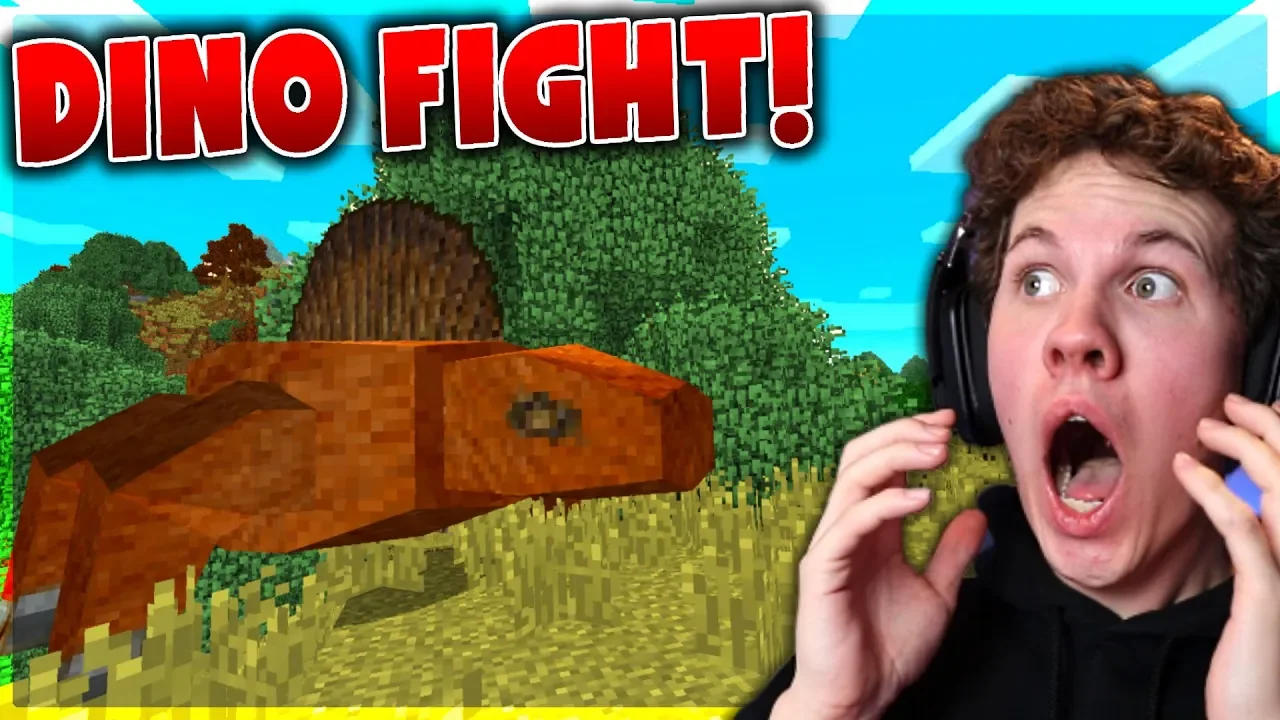 JEG KÆMPEDE IMOD DINOSAURER I MODDED MINECRAFT!!