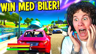 JEG VANDT MED DE NYE BILER I FORTNITE BATTLE ROYALE!!