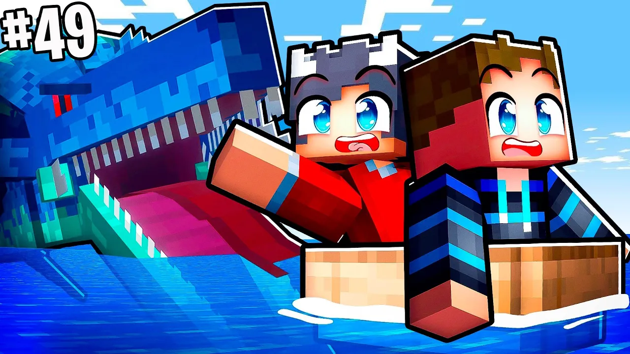 VI MØDER ET HAV MONSTER! - Minecraft Vulkanen #49