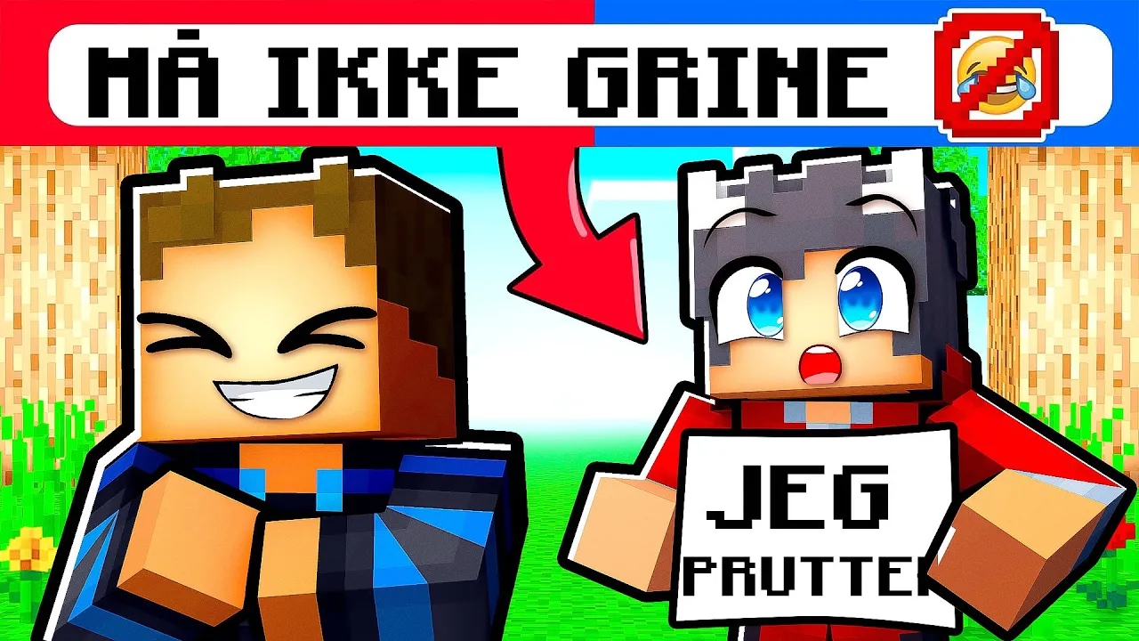“Vi Må IKKE Grine" Challenge med Shadys i Minecraft!