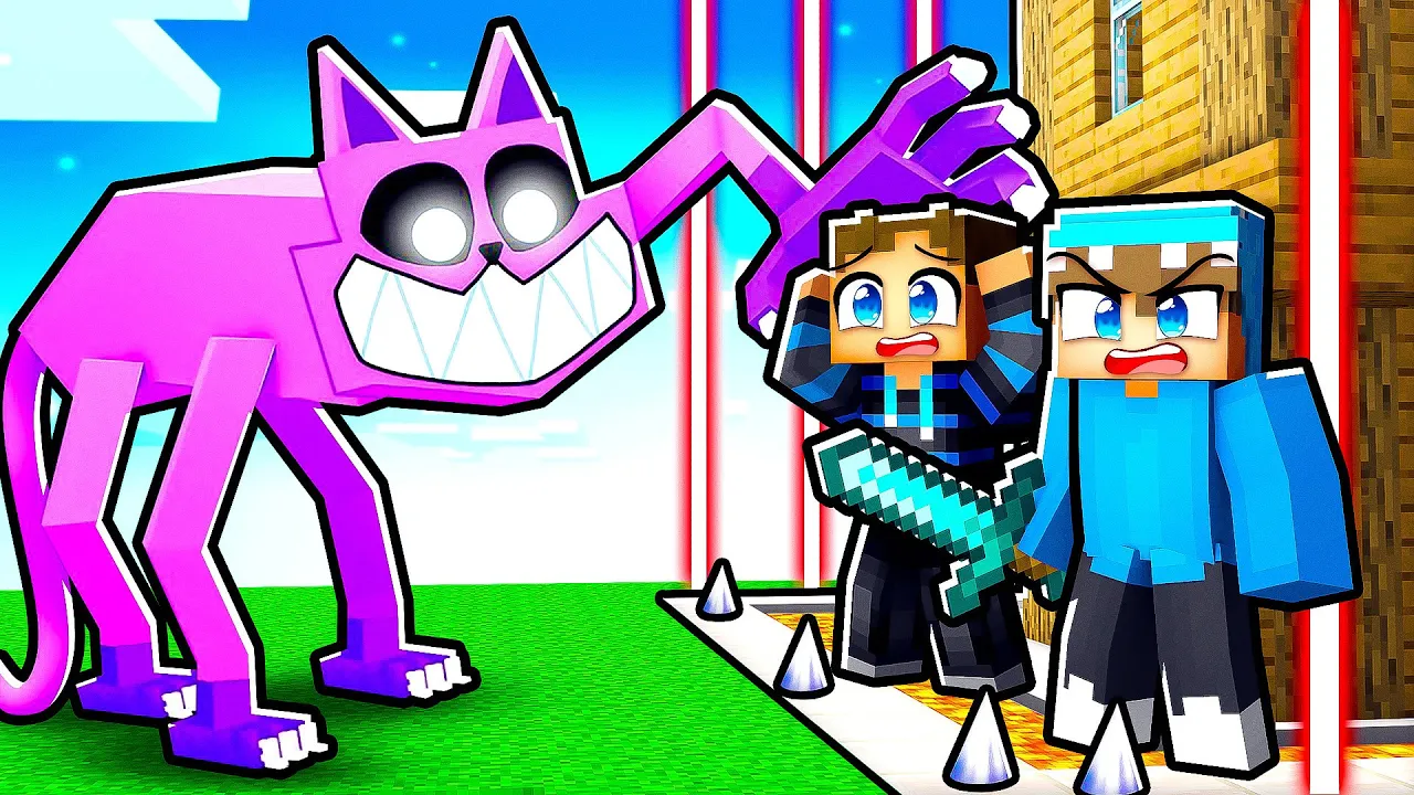 MUTANT CATNAP vs Sikreste Hus i Minecraft!