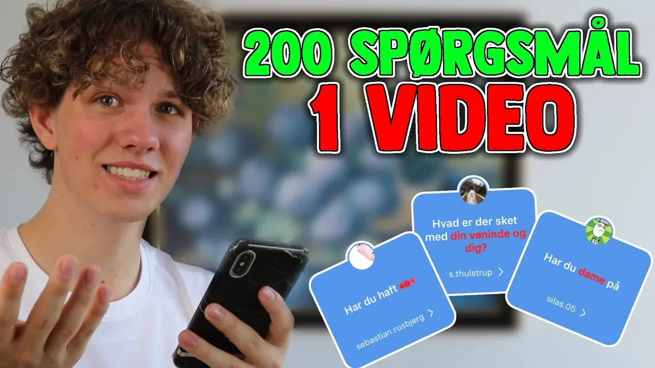 BESVARER 200 SPØRGSMÅL I 1 VIDEO!! - (NY INSTAGRAM FUNKTION!!)
