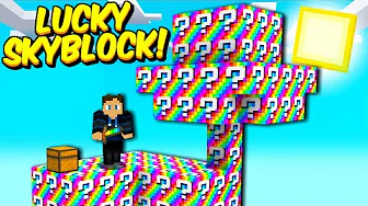 Kan Jeg Overleve På En RAINBOW Skyblock!?