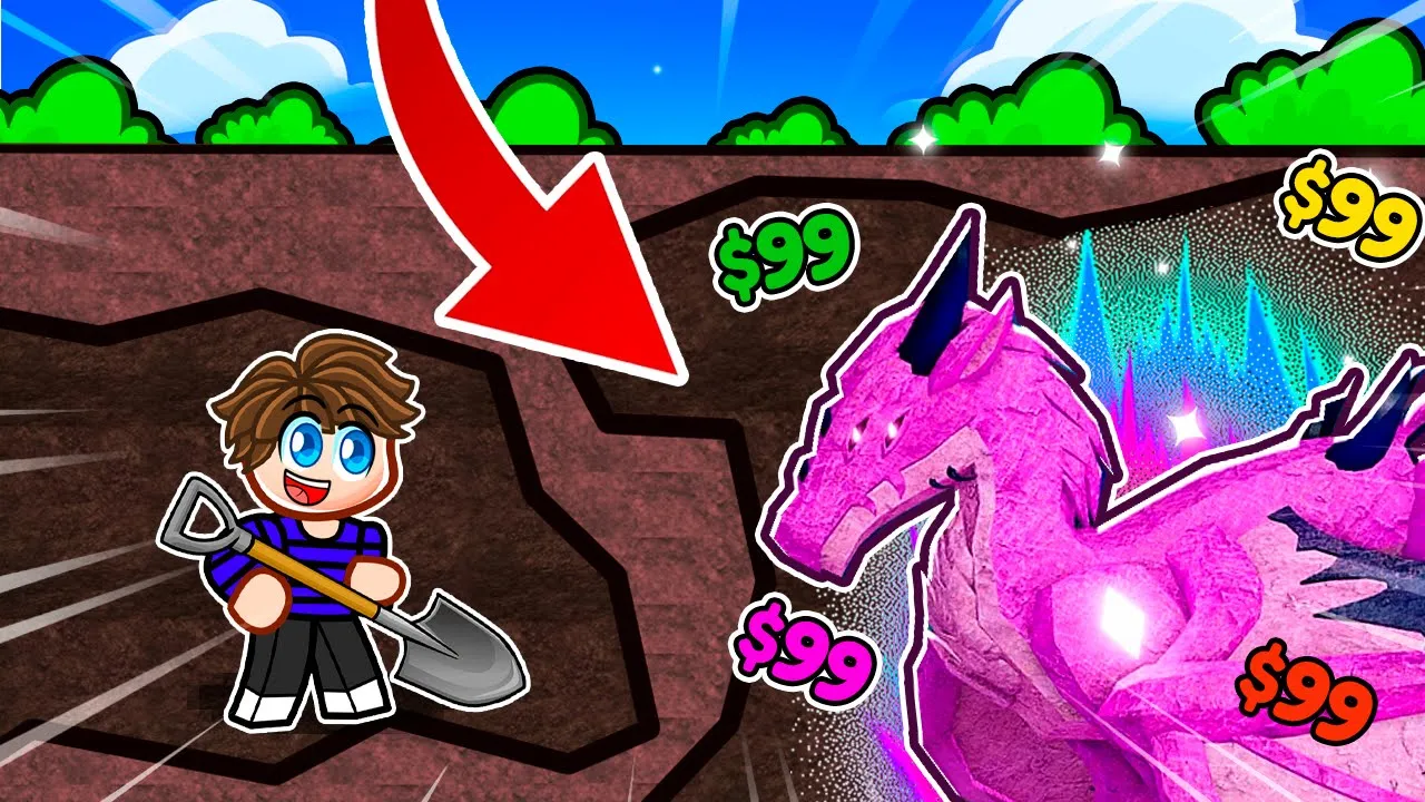 Jeg Finder De VILDESTE MONSTRE Under Jorden i Roblox!