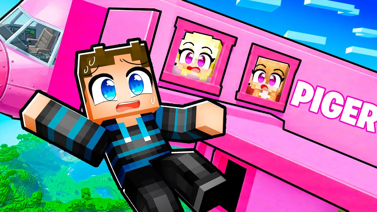 Jeg er Fanget på et PIGE FLY i Minecraft!