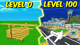 Minecraft, men man kan *OPGRADERE* sin Lufthavn!