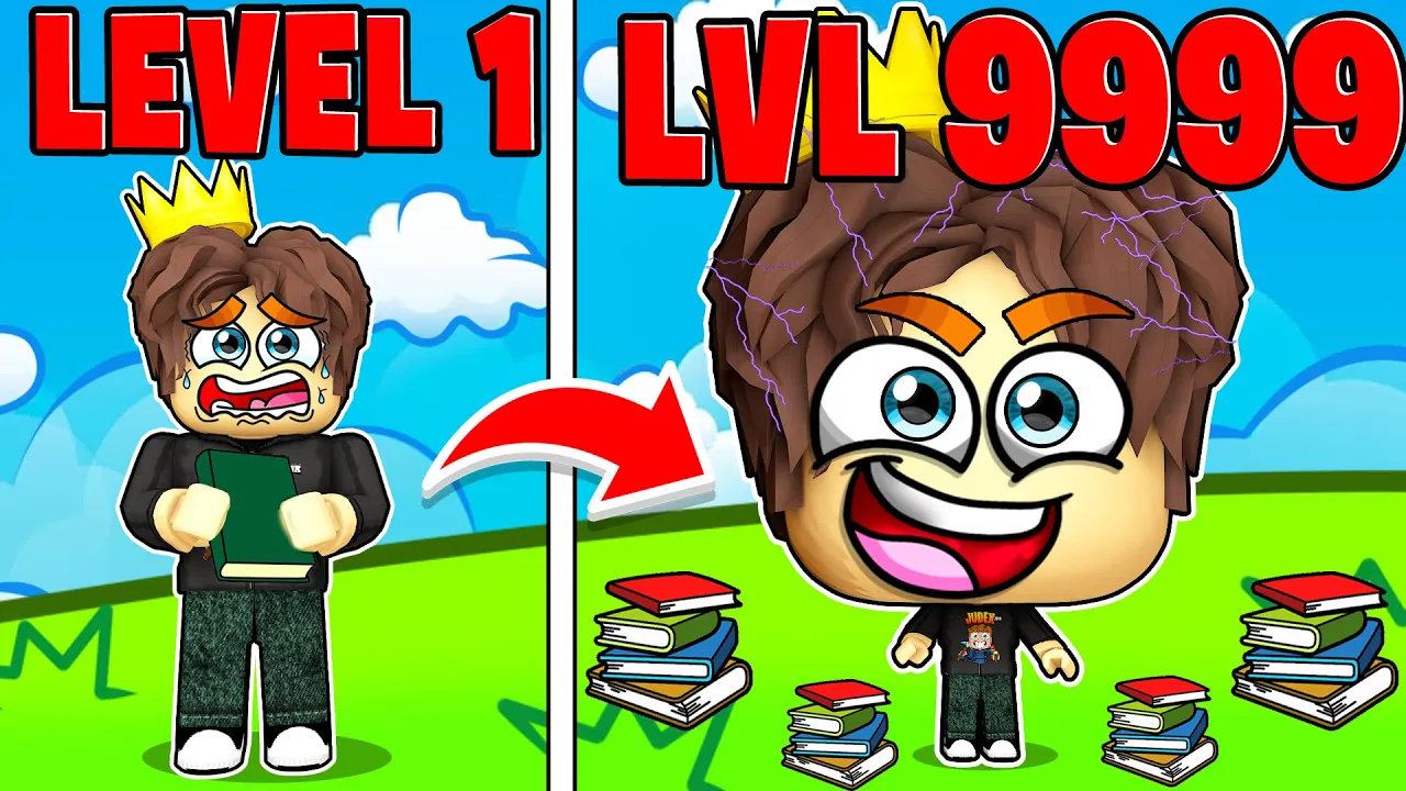 Jeg Opgraderer Min Hjerne til LVL 9999 i Roblox!