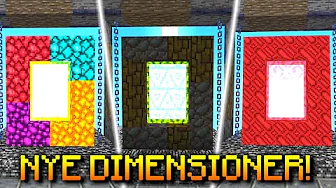 3 *NYE* Dimensioner Til Minecraft!