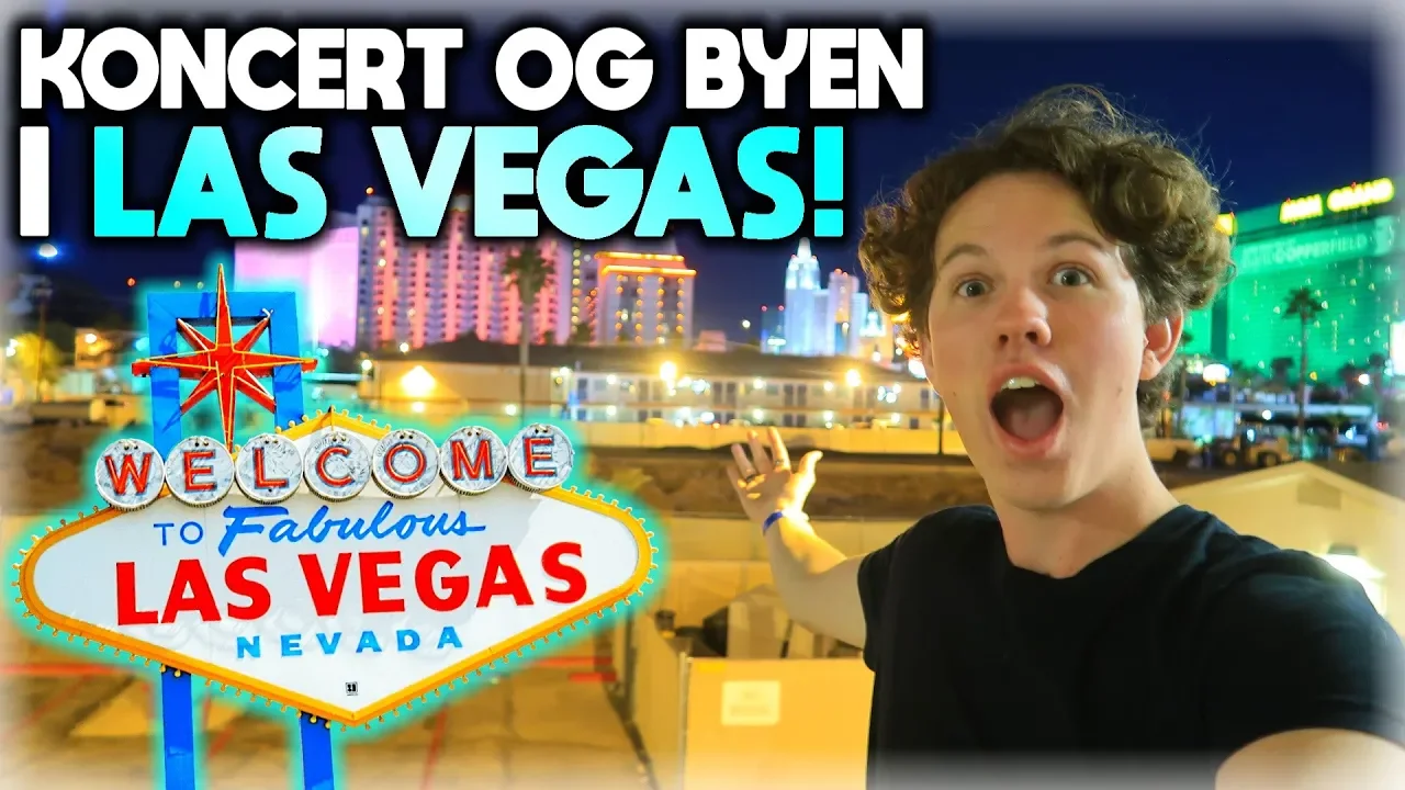 TAGER I BYEN OG SER KONCERT I LAS VEGAS!! - USA TUR // VLOG 3