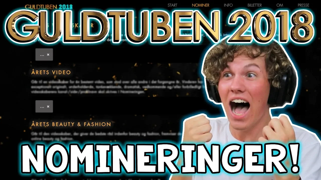 GULDTUBEN 2018 NOMINERINGER!!