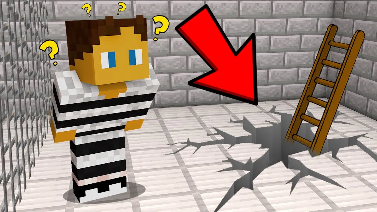 Jeg Flygter Fra Det SIKRESTE FÆNGSEL i Minecraft!