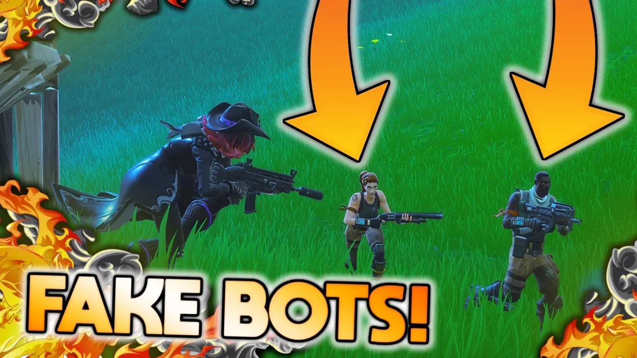 SPILLER SOLO SQUAD OG MØDER FAKE BOTS!!