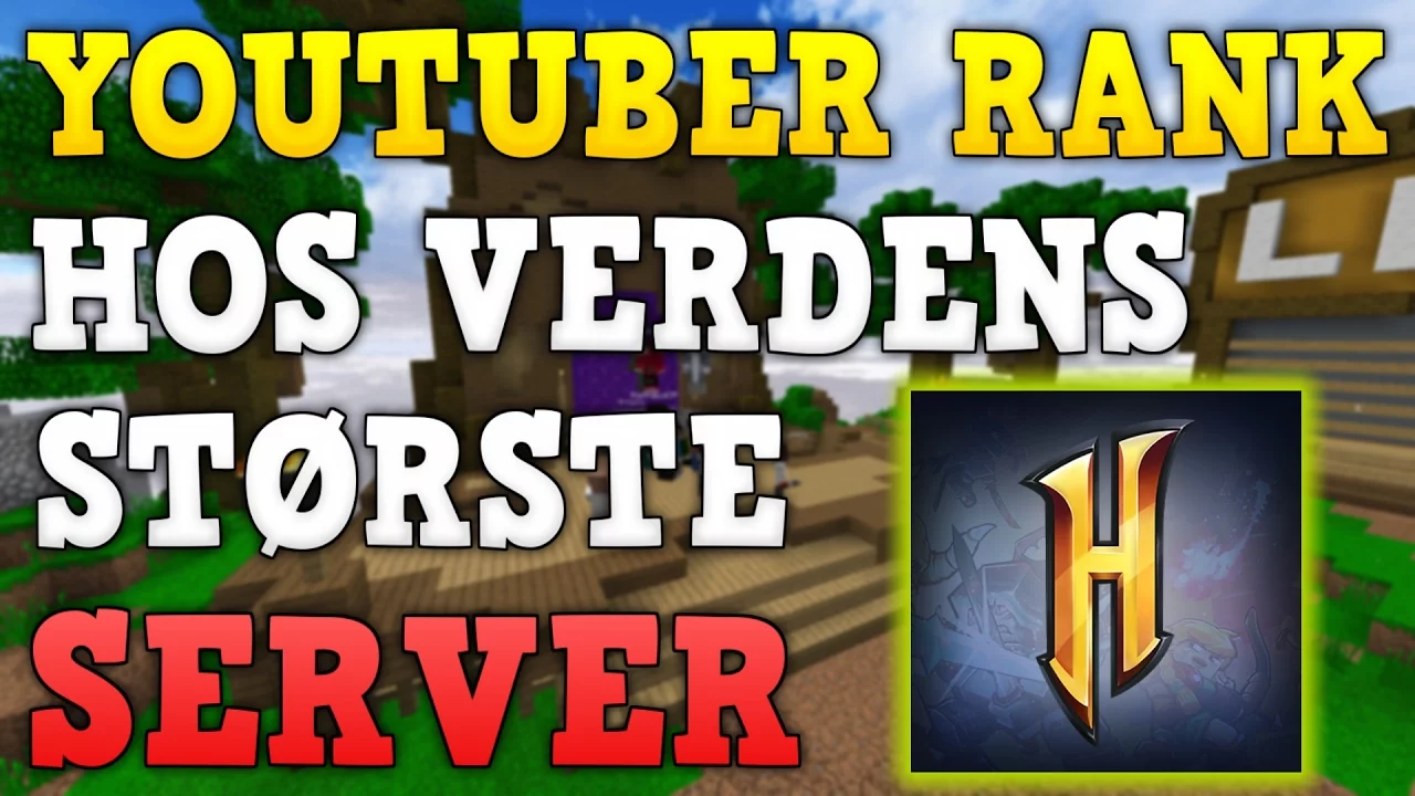 YOUTUBER RANK HOS VERDENS STØRSTE SERVER!!