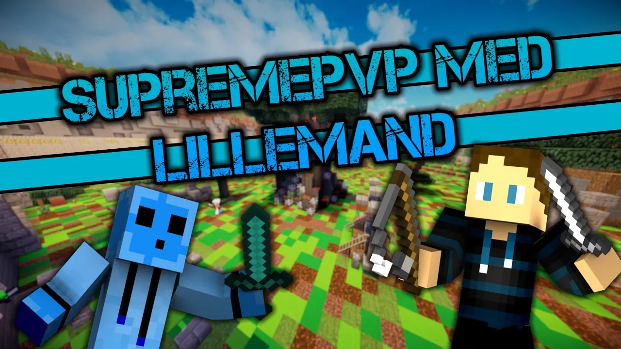 Dansk Minecraft - SupremePvP med Lillemand - Død på 2 slag!?