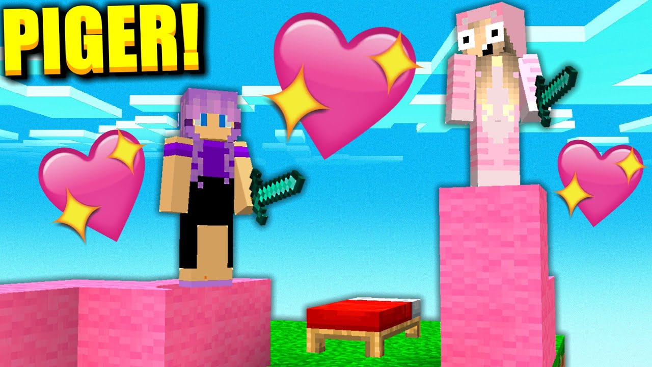 VI SPILLER BEDWARS SOM PIGER!!😂 - med TrierGaming