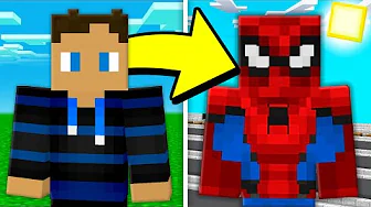 Jeg Bytter Liv Med SPIDER-MAN I Minecraft!