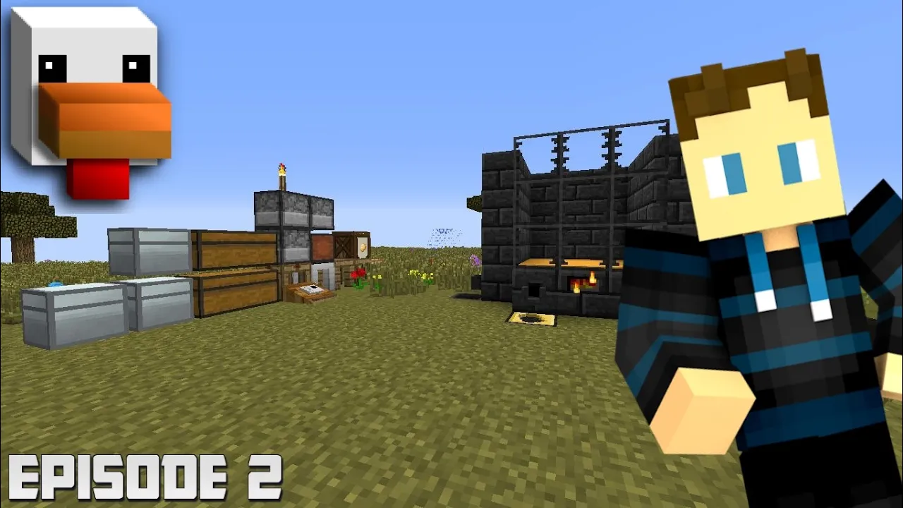 DuckCraft Modded Minecraft Ep. 2 - Vi flytter!