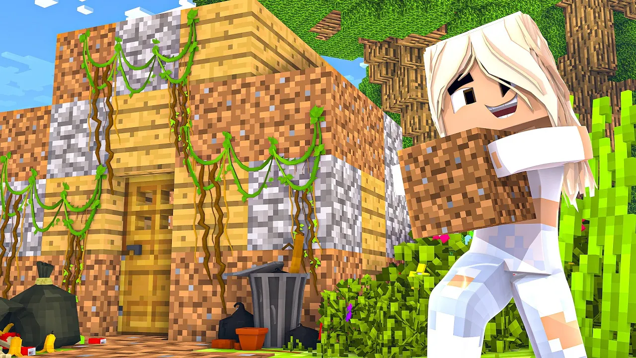 Natasja Spiller Minecraft #3: MIN KÆRESTE BYGGER ET HUS!!